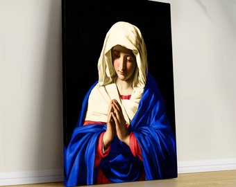 Madonna im Gebet Leinwanddruck: Sassoferrato Art, Mother of Jesus