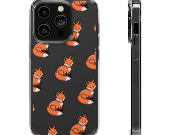 Schattig Fox duidelijk telefoonhoesje | iPhone 11 12 13 14 Pro Plus | Samsung S21 S22 PlusUltra