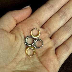 Nose ring hoop 16G Silver Gold nose ring TITANIUM Thick Septum Ring Moon ring Septum Hoop Septum Clicker Gold Cartilage hoop Septum jewelry