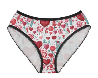 Funny Panties Cheeky Bikini Caution Do Not Cross / French Knickers Lingerie  Elastic / Brazillian Bikini Seamless Underwear 