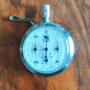 Podomètre Mécanique Ancien à Masse Oscillante | Instrument De Mesure Vintage Montre Gousset