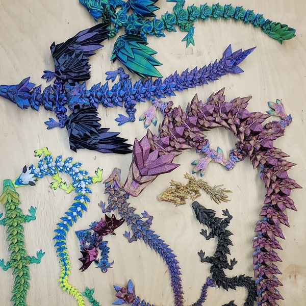 Ultimate Dragon Lover's Dream: Extra Large Mystery Articulated Dragon Box with 10 Dragons!