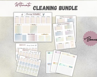 Cleaning Checklist for House Cleaning Weekly Checklist Monthly Tasks Yearly Planner Cleaning Schedule Spring Cleaning Checklist for Cleaner