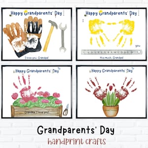 Grandparents Day Handprint Craft – Printable Keepsake | Digital Download | DIY Memory for Baby & Toddler