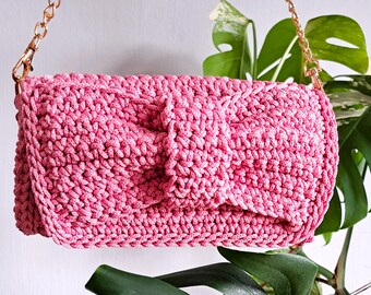 Coquet Bow Bag–Elegant Ribbon-Shaped Purse, Custom Gift for Her, Feminine Boho Handbag,Chic Evening Clutch, Modern Fashion Stylish Accessory