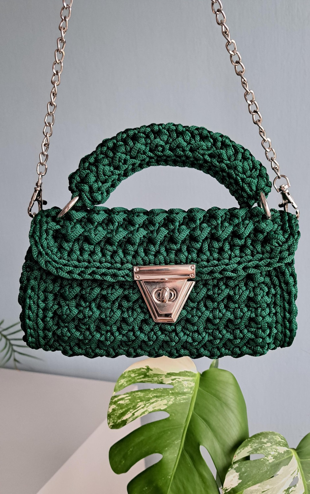 Bolsos Personalizados Bolso Fiesta Verde Oscuro Bolso De Mano De