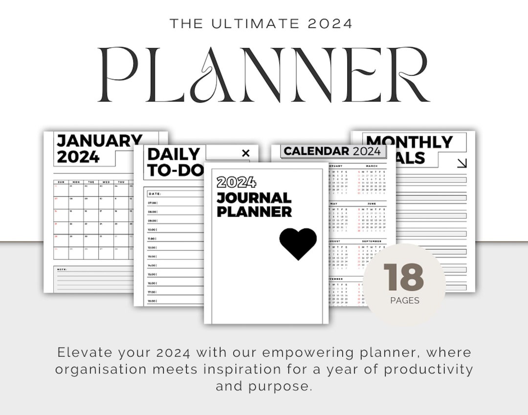 Luxurylayouts 2024 Digital Planner Template - Etsy