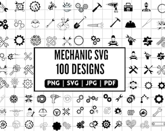 Mechaniker Bundle | Mechaniker Png | Mechaniker Shirt | Mechaniker Logo SVG | Werkzeuge SVG | Werkstatt SVG | Zahnrad SVG | Schraubenschlüssel SVG | Auto-Reparatur-Svg