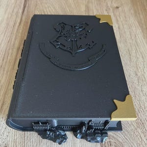 Magical Book Box Representing the Unity of Four Fantasy Houses | Enchanting Gift Chest