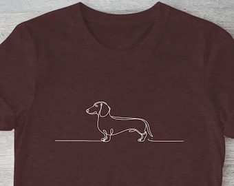 Dachshund Unisex Short Sleeve Tee, Weiner Dog Gifts, Doxie, Dachshunds, Daschund Owner Gift, Sausage Dog Lover Shirt, Dachshund Dog Shirt