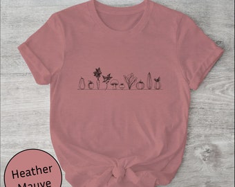 Vegetable Food T-Shirt, Clothing Foodie Gardening Gift Graphic Tee Eat Your Veggies Shirt Mother's Day Shirt Gift Veggies Shirt