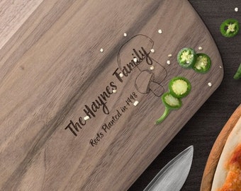 Personalized Cutting Board, Charcuterie Board, Housewarming Family Gift Cheese Tray