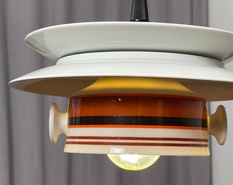 Suppentassen-Lampe im Retro Design