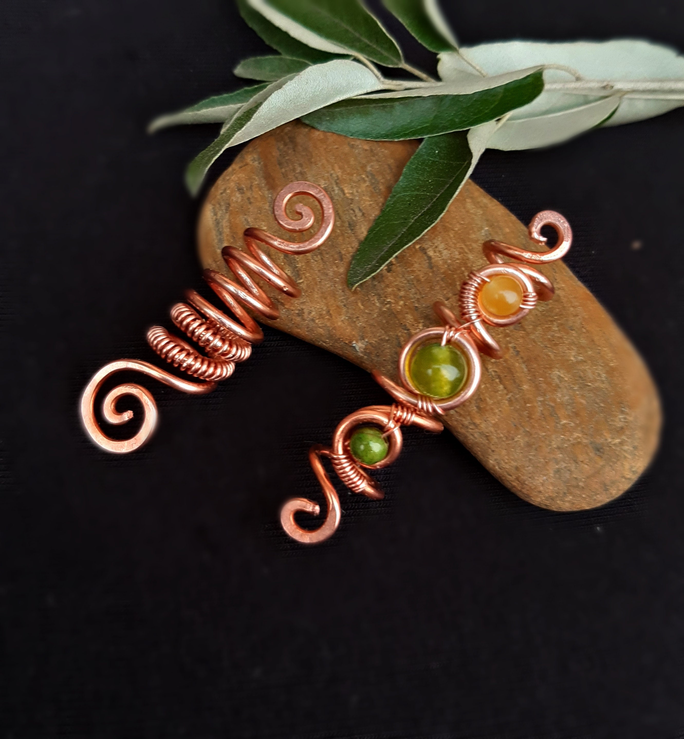Dreadlock Ornaments - 2 pcs Saturnus Handcrafted Hair Beads Jewelry, Unique Dreadlock Accessories for Stylish Hair