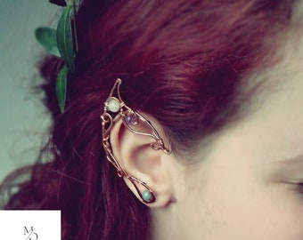 2 pcs Flora Elf Jewelry by Mau Ornaments - Handmade Jewelry, handmade jewelry elf ear, handmade wire jewelry, jewelry earrings