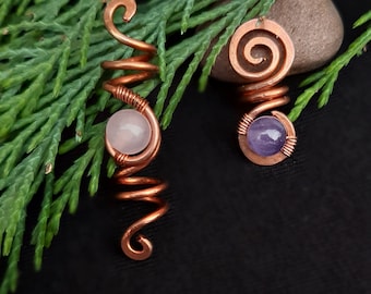 Dreadlock Ornaments - 2 pcs Handmade Venus Hair Beads, Unique Dread Jewelry, Boho Hair Accessories, Mau Ornaments