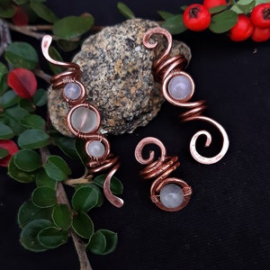 3 Pcs Afrodite Beads | Handcrafted Hair Jewelry & Accessories for Unique Hairstyles