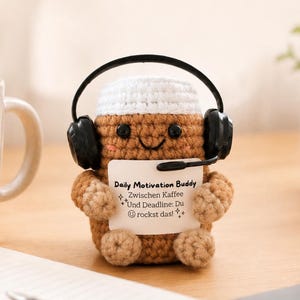 Home Office Geschenk Kollegin | Pocket Hug Kaffee Buddy | Motivation Schreibtisch | Lustiges Büro Geschenk | Daily Motivation Buddy Student