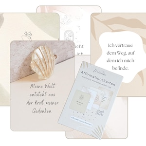 Mutzauber® 40 Mindfulnesskaarten 8 x 12 cm | Cadeau voor vrouwen | Motiverende kaarten | Dankbaarheid | Motivatie | Bevestigingskaarten