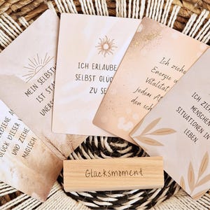 40 Mindfulness Cards for Motivation and Positivity, including Box and Stand; Happiness Cards; Affirmation Cards; Gift for Women, Christmas, Birthday image 6