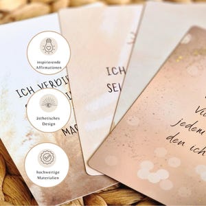 40 Mindfulness Cards for Motivation and Positivity, including Box and Stand; Happiness Cards; Affirmation Cards; Gift for Women, Christmas, Birthday image 2