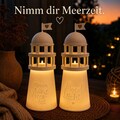 Northern Lights Solar Lamp, Plastic Lighthouse Decoration | Maritime Garden Light | Solar Light for Garden, Balcony, or Patio | Lighthouse Lamp | Gift