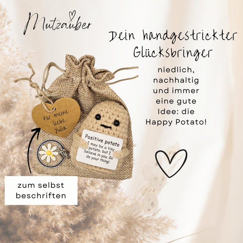 Happy Potato – Pocket Hug Potato in an exclusive box | Motivational gift & lucky charm gift for women, men, girlfriends, and colleagues image 15