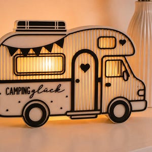 Camperdecoratie met ledverlichting | Cadeau voor kampeerders | Cadeau-idee voor kampeerders | Boho caravandecoratie | Vanlife decoratie met kaarsen | Campingliefde