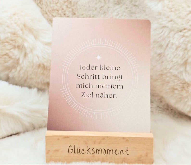 40 Mindfulness Cards for Motivation and Positivity, including Box and Stand; Happiness Cards; Affirmation Cards; Gift for Women, Christmas, Birthday image 9
