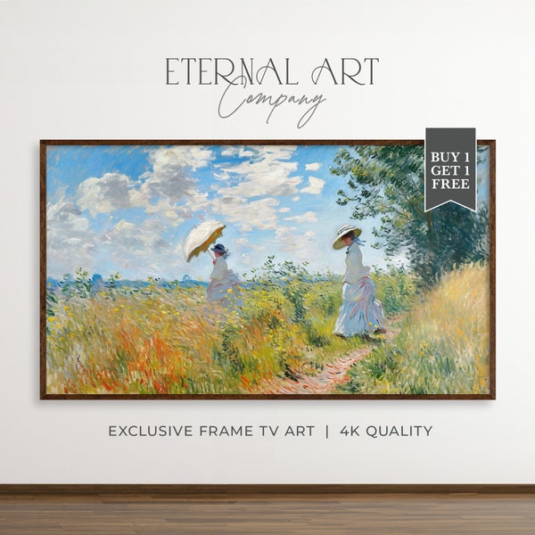 Serene Impressionist Stroll - Peaceful Promenade | Art for Samsung Frame TV | AI 4K Digital Download | EAC022