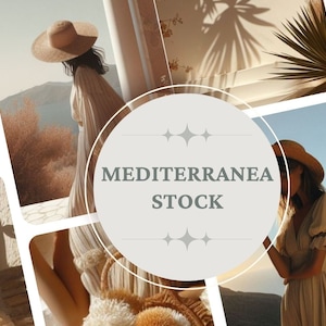 Mediterranean boho aesthetic stock image pack, of 20 high quality photos. Aesthetic Photography. soft tones. IG stories.