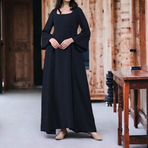 Women's Long Dress Plain Loose Sleeve Fashionable Loungewear Clothing zdjęcie 6