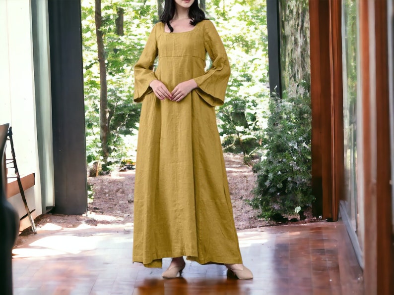 Women's Long Dress Plain Loose Sleeve Fashionable Loungewear Clothing zdjęcie 4