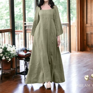 Women's Long Dress Plain Loose Sleeve Fashionable Loungewear Clothing zdjęcie 1