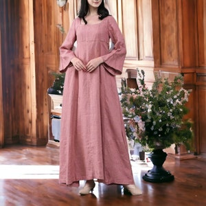 Women's Long Dress Plain Loose Sleeve Fashionable Loungewear Clothing zdjęcie 7