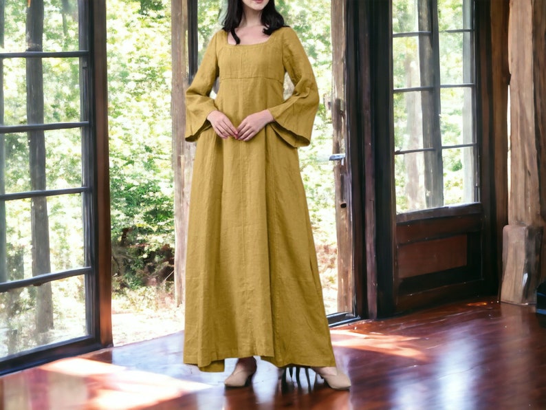 Women's Long Dress Plain Loose Sleeve Fashionable Loungewear Clothing zdjęcie 5