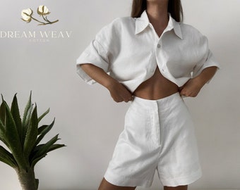 Plain White Blouse | Short Sleeve Style Top | Fashionable Outwear Clothing