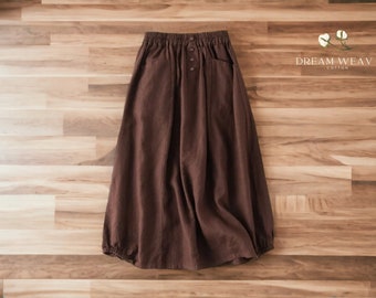 Women's Midi Skirt | Plain Button Down Cloth | Streetwear Fashion Style