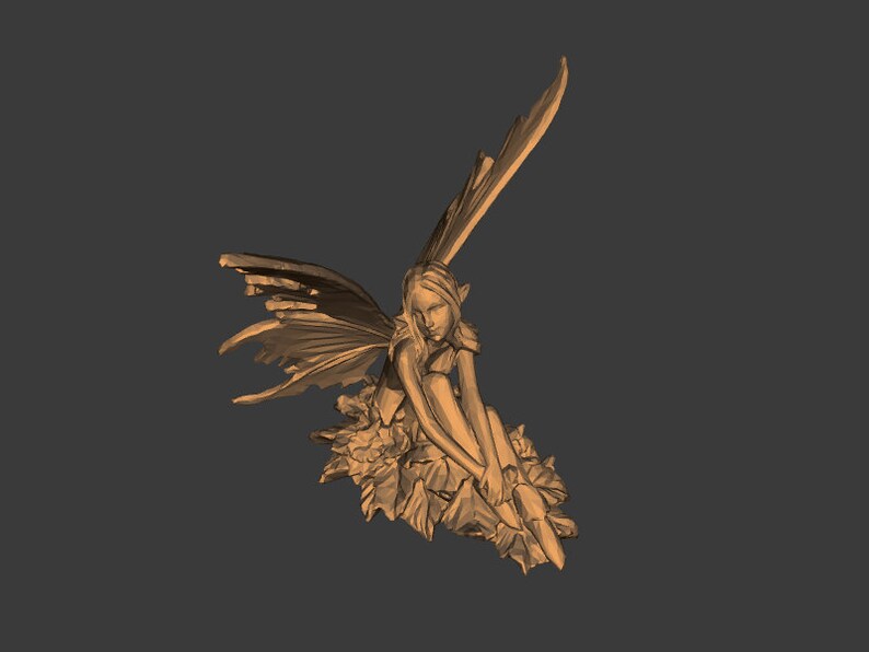 STL FILES for 3D Printing, Fairy Drawing, 3d Print Stl, 3d Printer ...