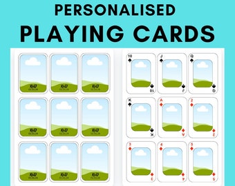 Naipes personalizados: descarga instantánea (DIY)