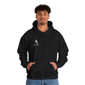 Tijd om te klimmen, rotsklimmen, uniseks hoodie voor en achter, gezellig sweatshirt voor bergbeklimmers, boulderen, boulderen. verjaardagscadeau, cadeau,