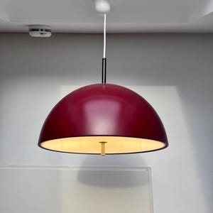 1 of 2 Pendant Lamp from Staff Leuchten Mid Century Modern German Dome Bauhaus Design Lightning