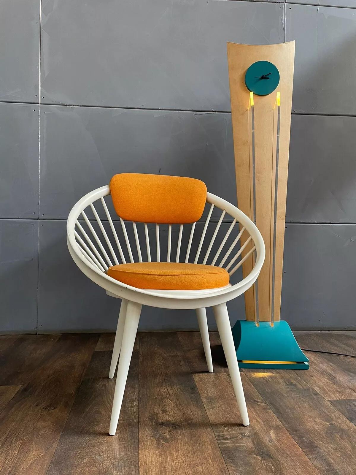 Original 1960s Yngve Ekström Circle Chair for Swedese Scandinavian Design