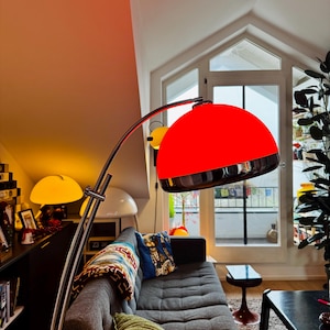 Vintage German Arc Floor Lamp – Telescopic Space Age Light – 70s