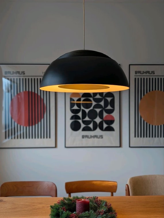 シーリングライト・天井照明 Louis Poulsen AJ  500 Arne Jacobsen Arne Jacobsen AJ Royal 500 DARK GREY Pendant Lamp – 1960s Danish
