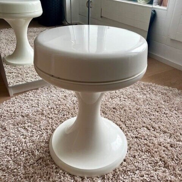 Table d'appoint vintage Space Age tabouret Emsa, années 70