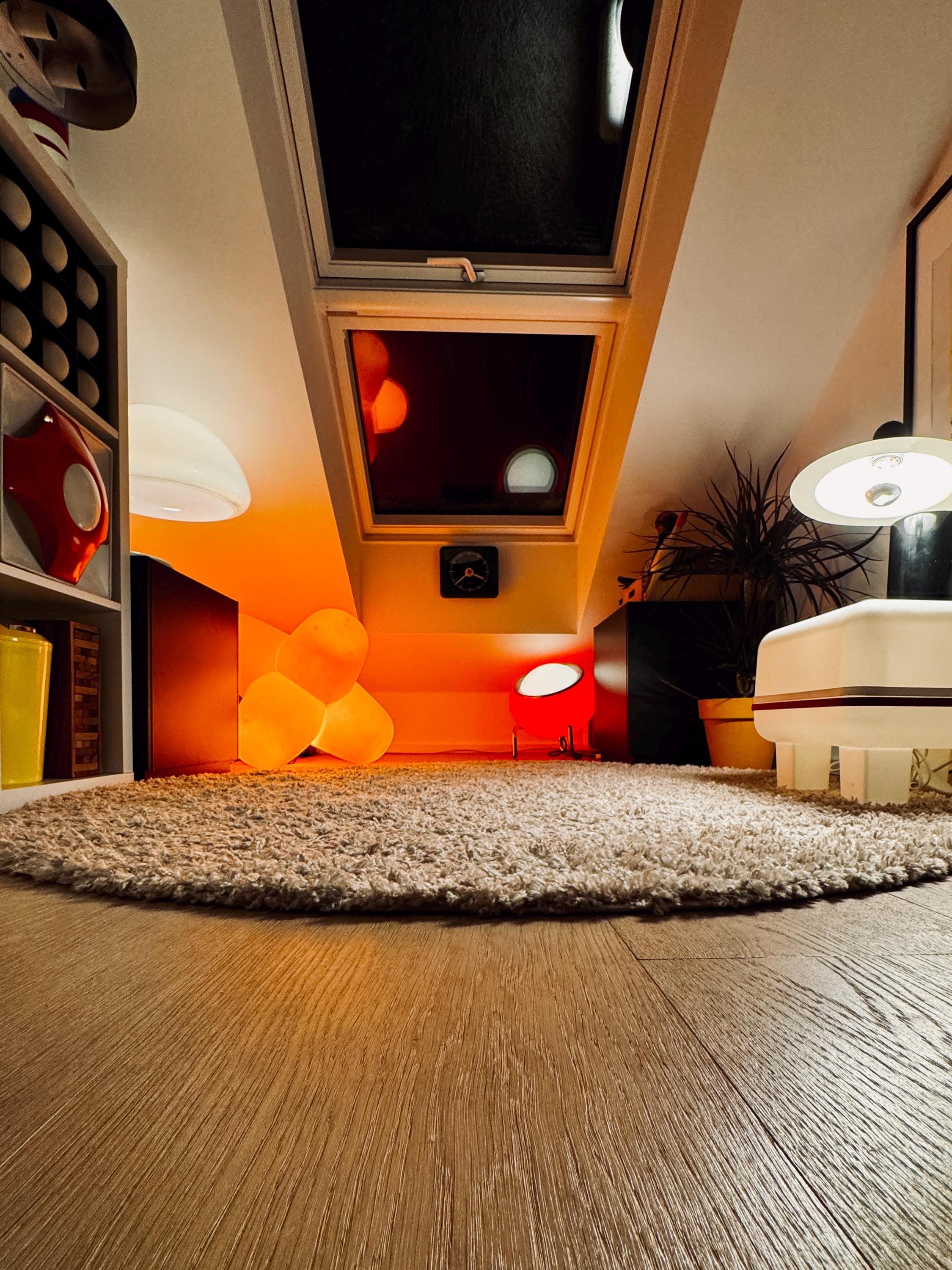 Orange Tom Dixon Jack Light – Stackable Illuminating Lamp Stool