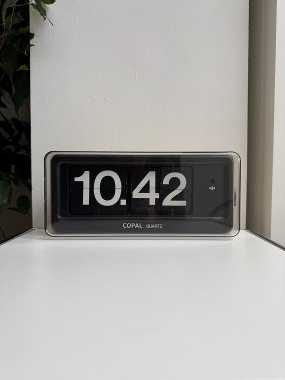 COPAL Quartz QG-870 Flip Clock | Vintage 1970s Mid-century Modern