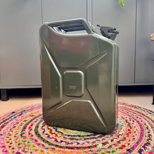Metal Gas Canister Fawi 60 1987 Military Fuel Container Jerry Can - 20L Retro Vintage