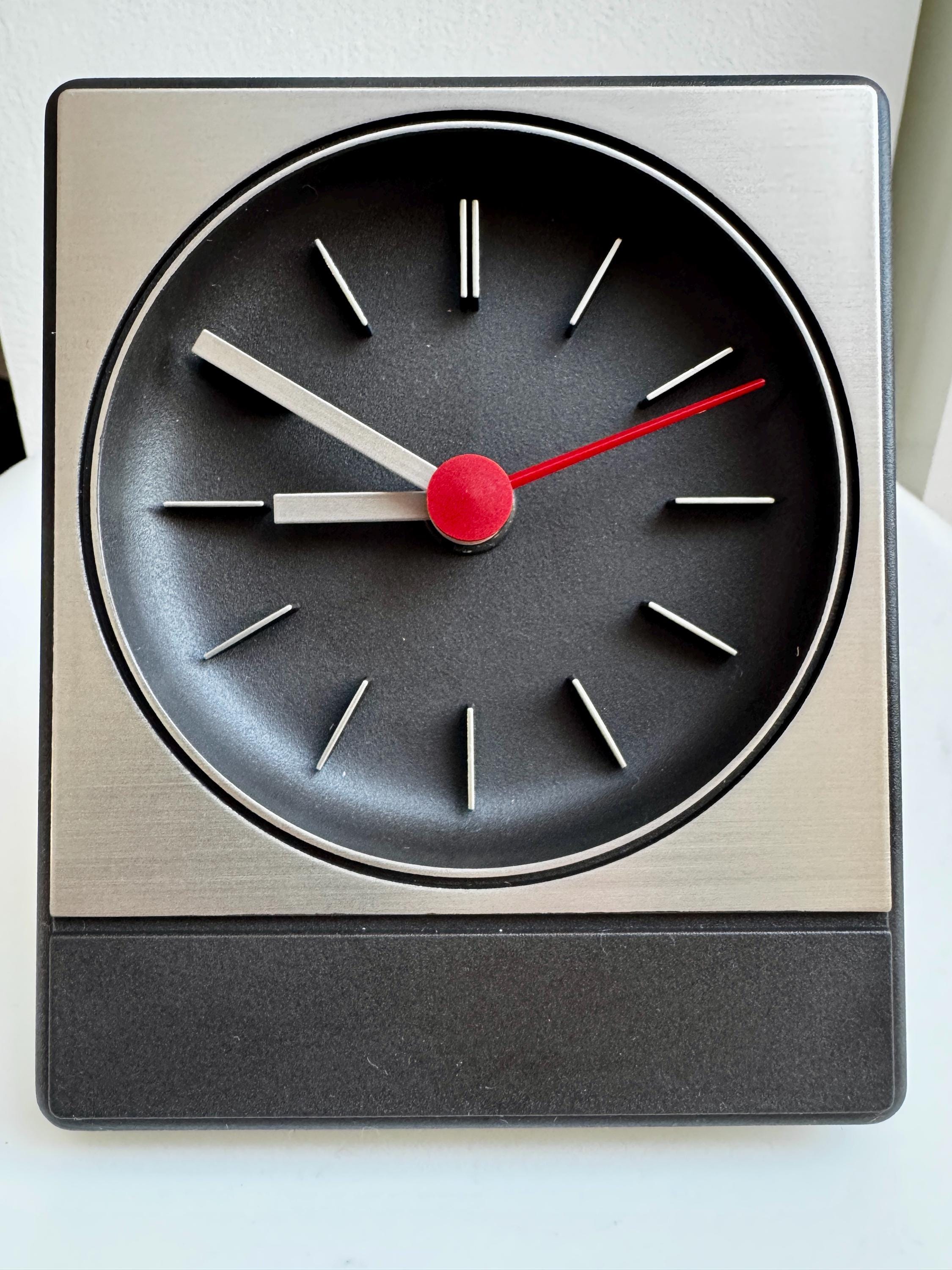 Vintage 1980s AACHEN Desk Clock With Original Box – German Quartz